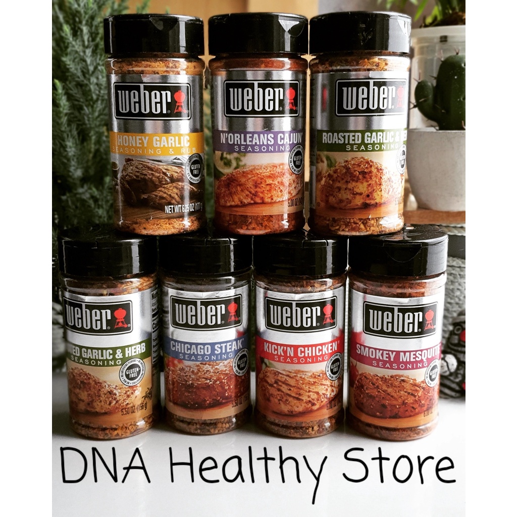Gia vị ăn kiêng WEBER 0 Calo,less sodium, healthy, eatclean, keto, giảm cân, gymer