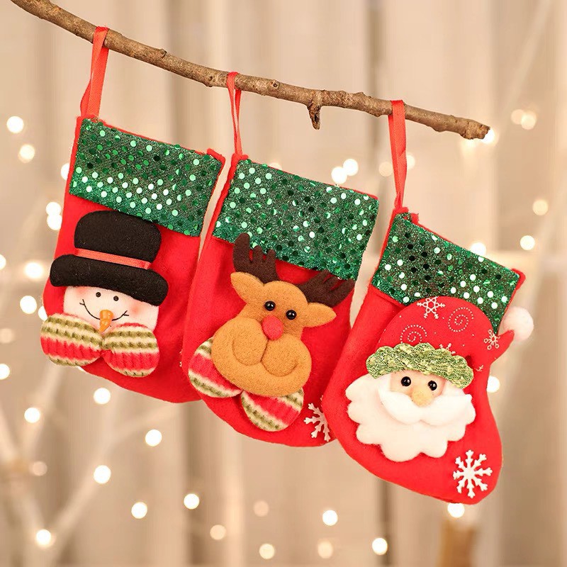 Tất Đựng Quà Noel,Vớ Trang Trí Giáng Sinh Size To Và Size Nhỏ Bé Be Be Shop