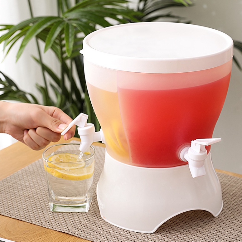 Bình Nước 5.2l Trong Xuốt Có Đế🍀FREESHIP🍀Bình Nước Có Vòi Để Tủ Lạnh Tiện Dụng Cao Cấp