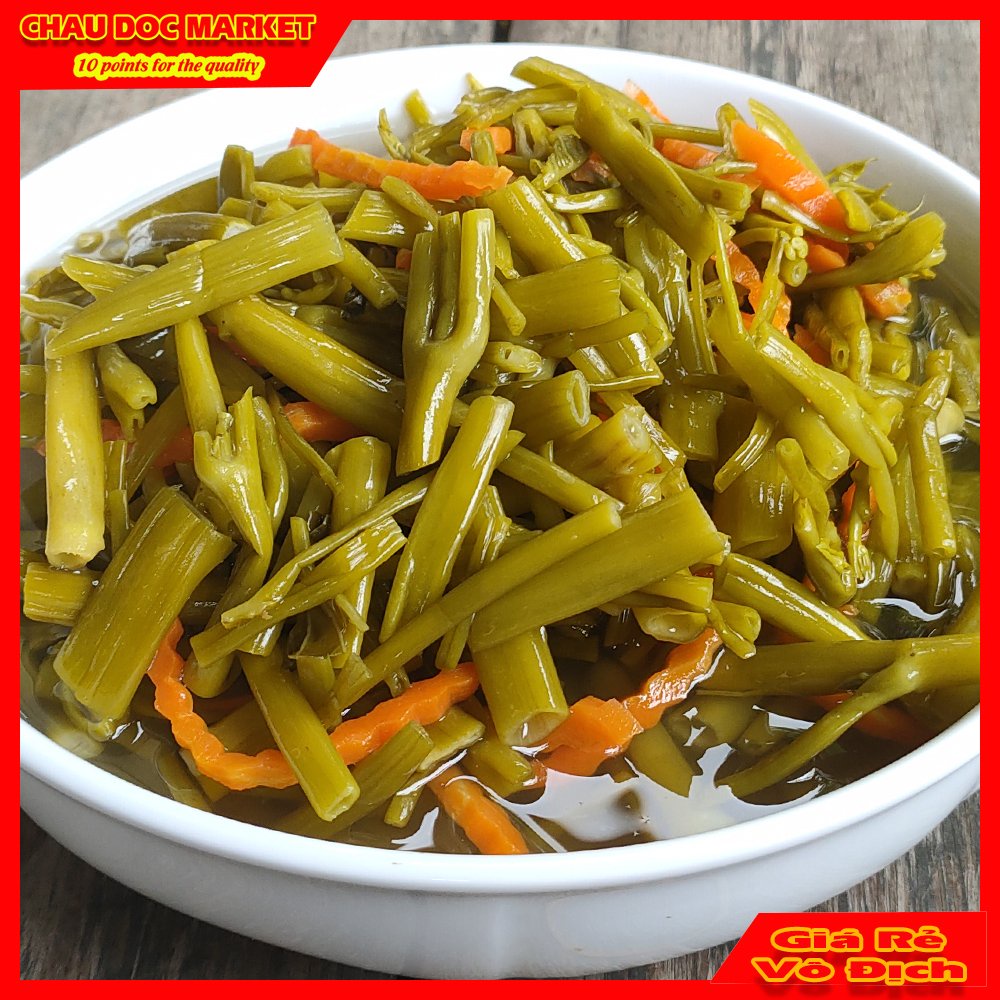 Rau Muống Chua Ngọt Giòn Ngon Hủ 500gr Nổi Tiếng Hiệu Ông Bà 5 Châu Đốc.