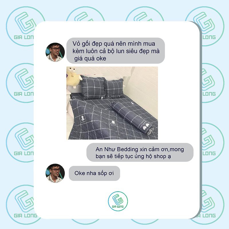Vỏ gối nằm 💖45x65💖 vỏ gối, bao gối cotton poly đơn giản Gia Long Home | BigBuy360 - bigbuy360.vn
