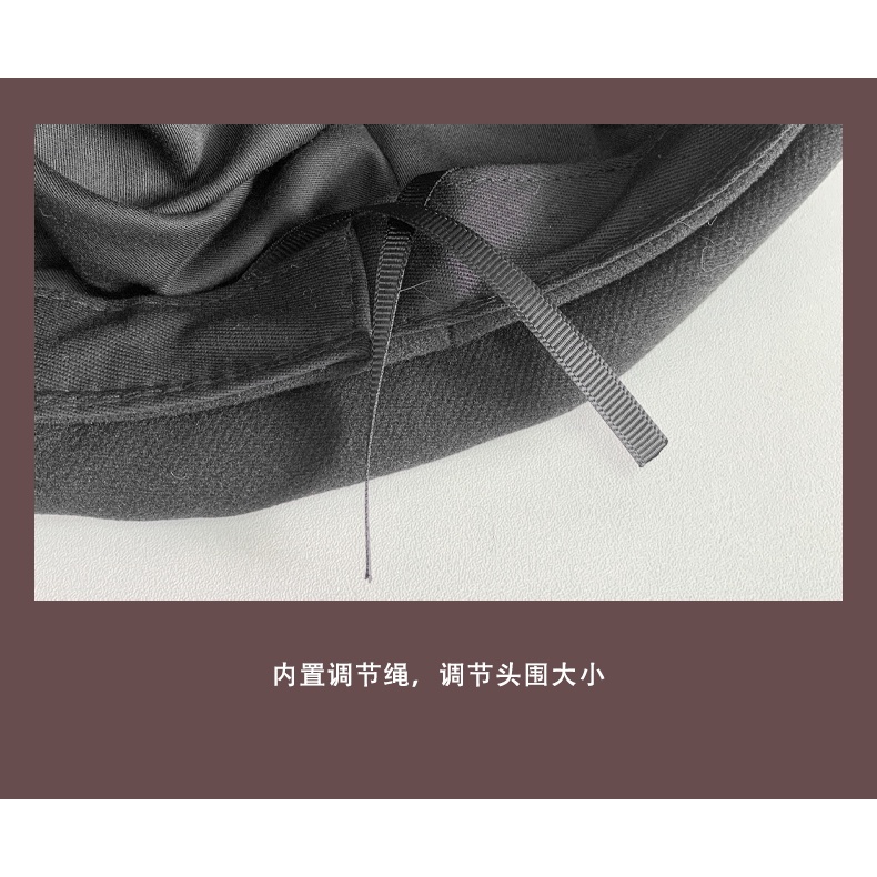 Mũ Beret Màu Sắc Cà Phê Phong Cách Hàn Quốc Thời Trang Cho Nữ