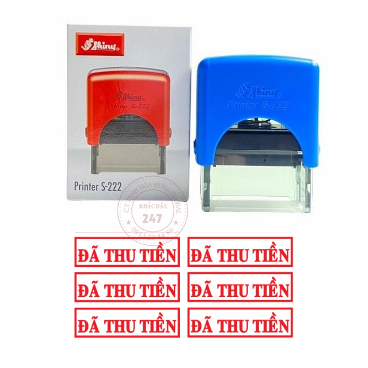 KHẮC DẤU TÊN, ĐÃ THU TIỀN, BÁN HÀNG QUA MẠNG  - Khắc Dâu Chất Lượng Cao Thương Hiệu Shiny