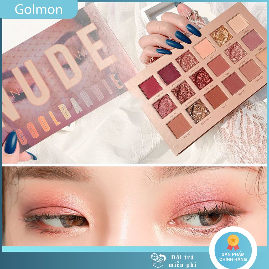 Bảng phấn mắt nhũ 18 ô Lameila lấp lánh phấn mắt trang điểm siêu xinh golmon