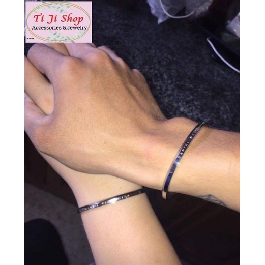 Vòng tay titan Cuff khắc theo yêu cầu không đen, không gỉ sét