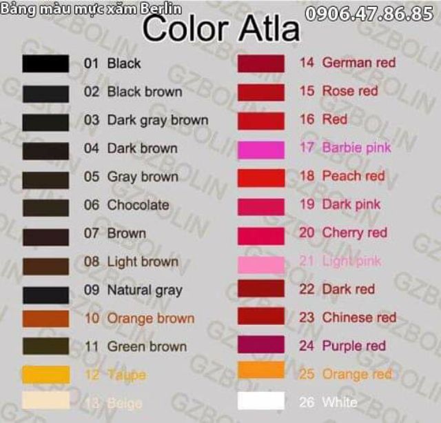 Mực phun xăm Berlin Đức 10ml | BigBuy360 - bigbuy360.vn