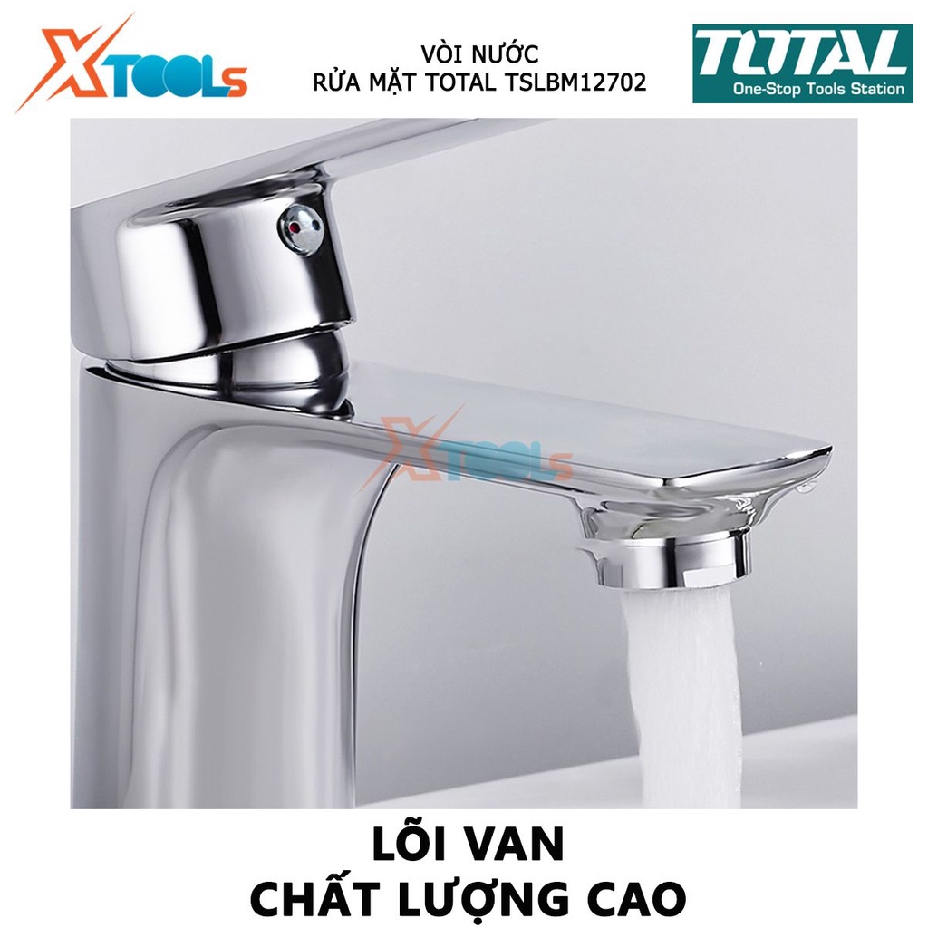 Vòi nước bồn rửa mặt TOTAL TSLBM12702 | Vòi rửa mặt chiều cao 241mm, lõi chất lượng tốt [CHÍNH HÃNG] [XTOOLs]