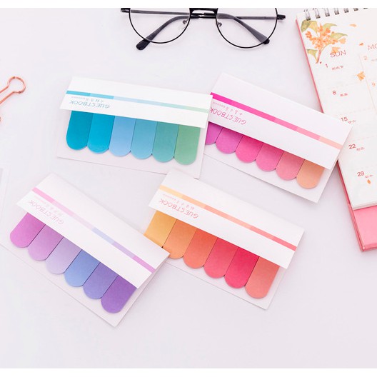 SET NOTE/BOOKMARK GUESTBOOK OMBRE SIÊU CUTE