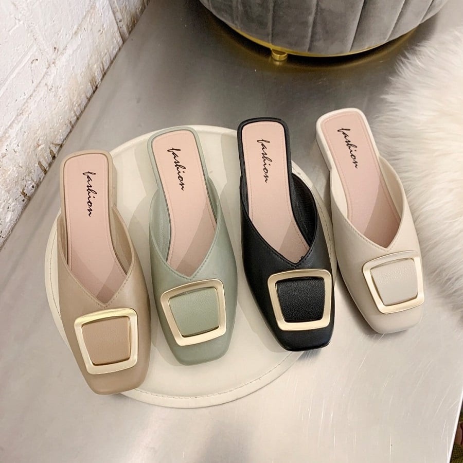 XẢ KHO - Dép sục nhựa khoá vuông cao cấp