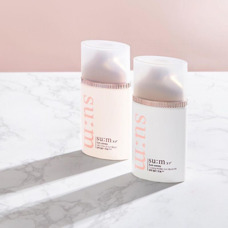 [ Sale Tách set ] kem Chống Nắng giải nhiệt dành cho da nhạy cảm Su:m37 Sun-away Cooling Watery Sun Block EX SPF50+/PA++