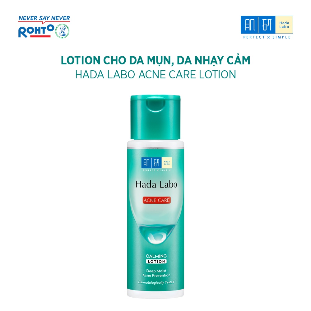 Dung dịch dưỡng ẩm cho da mụn, nhạy cảm Hada Labo Acne Care Calming Lotion 170ml