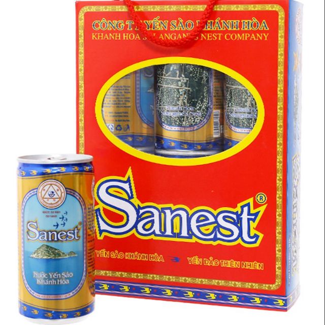 HỘP NƯỚC YẾN SÀO  CÓ ĐƯỜNG LON 190ML