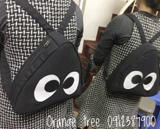 Balo cơm nắm kute Chất liệu Canvas ByCam