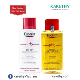 COMBO Eucerin pH5 Skin Protection Lotion + Eucerin pH5 Shower Oil
