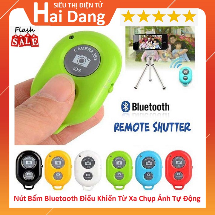 Nút Bấm Bluetooth Điểu Khiển Từ Xa Chụp Ảnh Tự Động Cho các loại Gậy Và Chân Máy Ảnh Remote Shutter