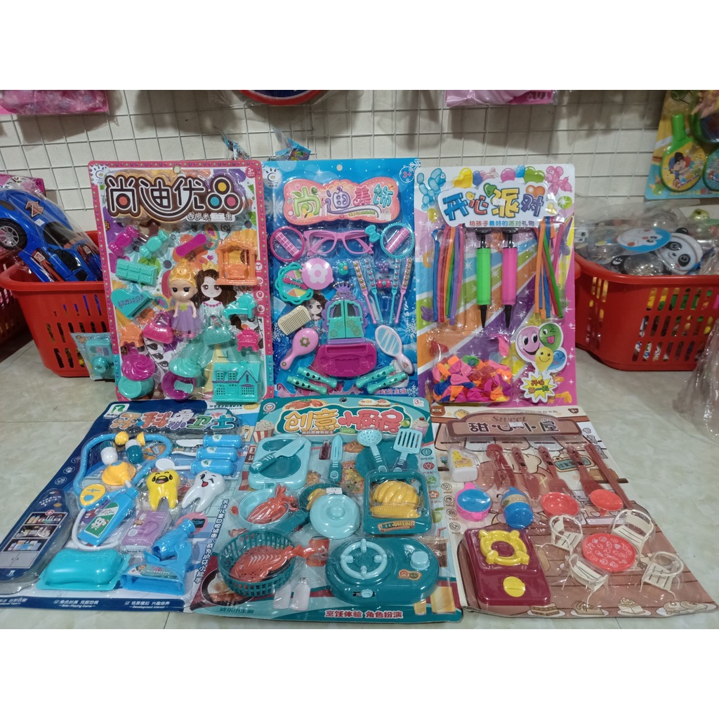 Đồ chơi búp bê ⚡ GIẢM GIÁ SỐC ⚡ Vỉ búp bê trang điểm kèm phụ kiện