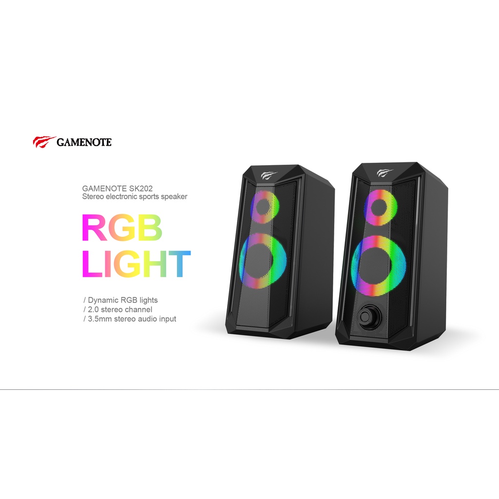 Loa Vi Tính Havit SK202 RGB 2.0 Electronic Sports Speakers - Hàng Chính Hãng