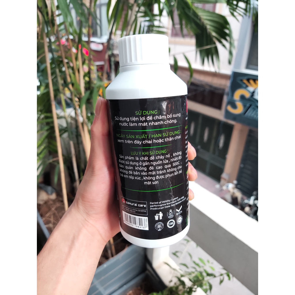 Nước làm mát ô tô - Nước làm mát động cơ ô tô Samurai Care 500 ml