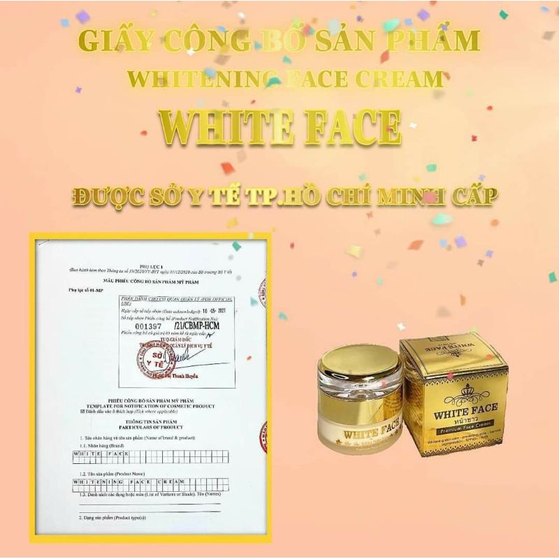 WHITE FACE THÁI HỘP TO 25GR