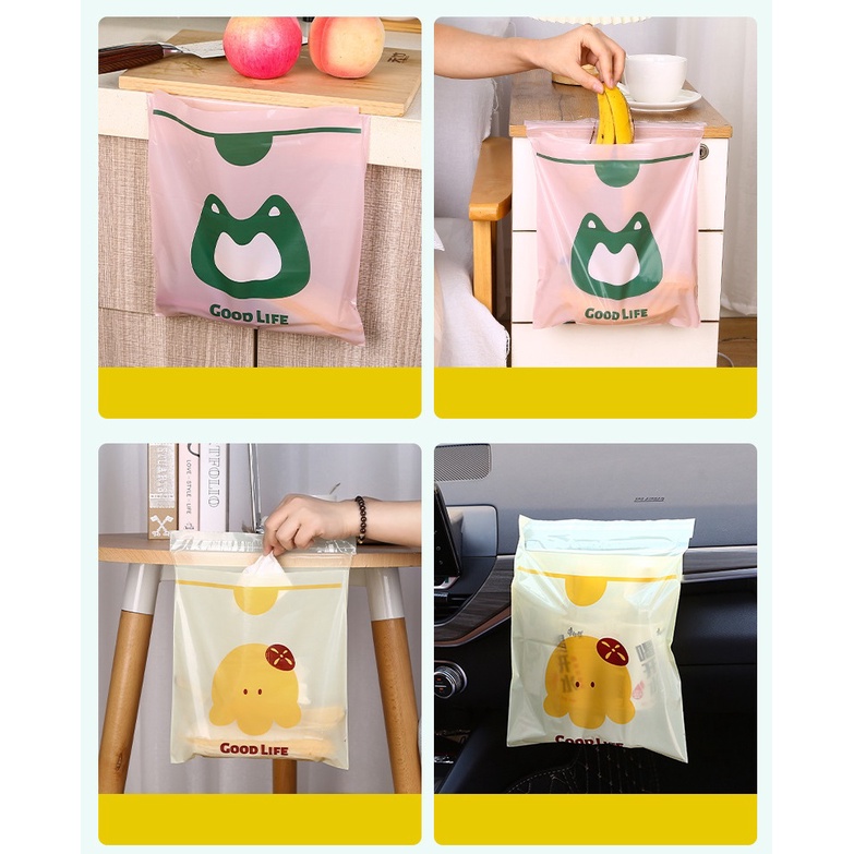 Túi Đựng Rác Mini Dán Trong Xe Hơi Ô Tô Văn Phòng Tiện Lợi Siêu Dính TOBIN