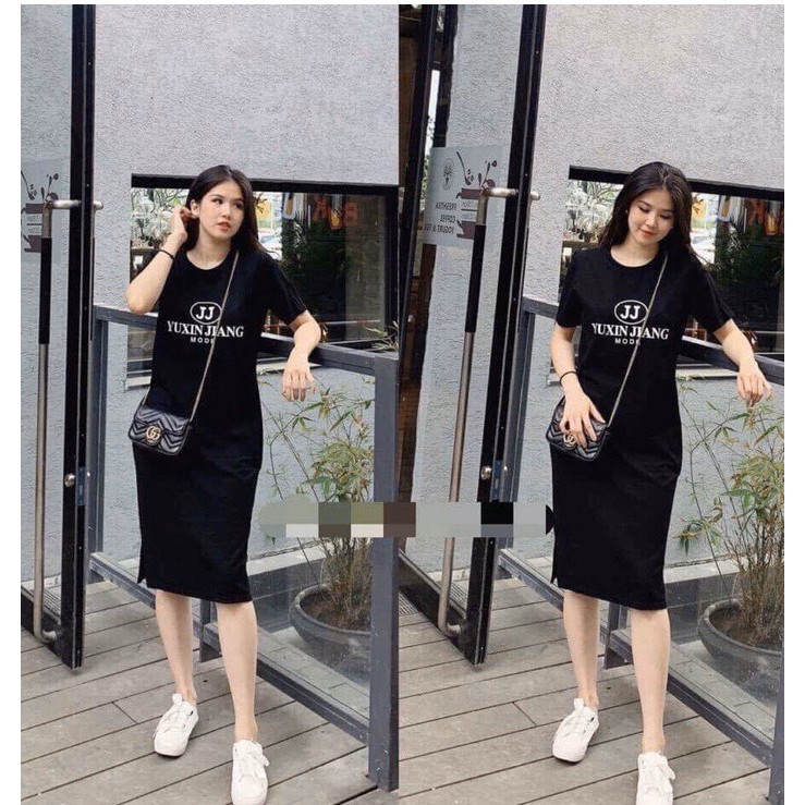 váy suông in chữ jj chất cotton đẹp | BigBuy360 - bigbuy360.vn