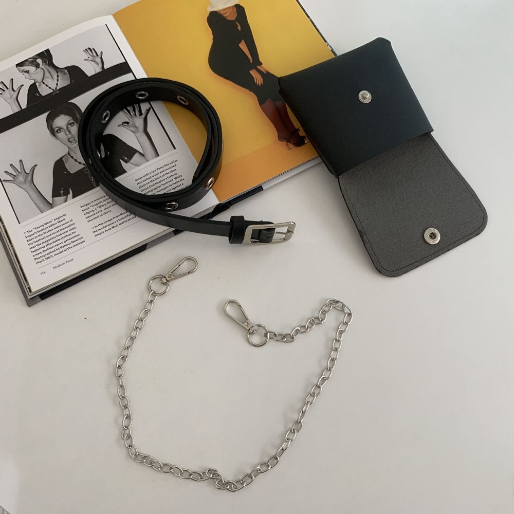 Thắt lưng da bản nhỏ dễ điều chỉnh phong cách Hàn Quốc thời trang dành cho nữ