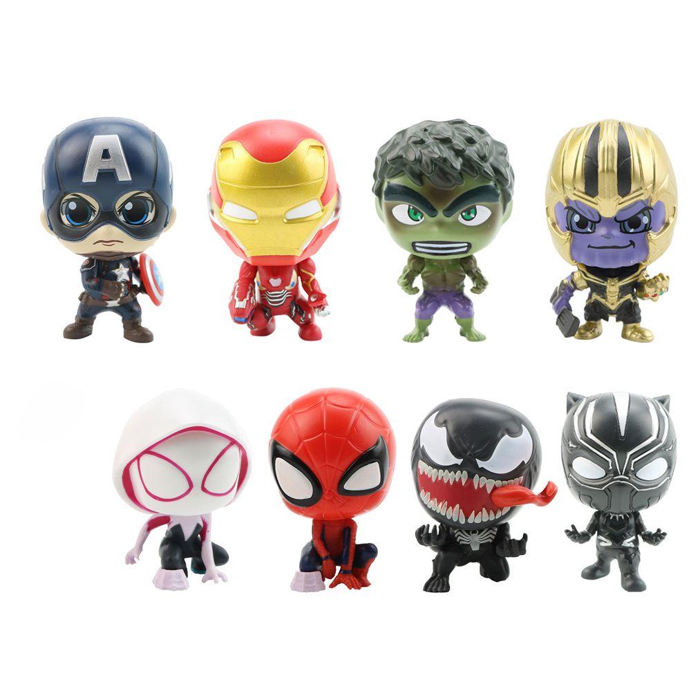 Mô Hình Nhân Vật Hoạt Hình Avengers Bằng PVC Trang Trí Bàn Làm Việc