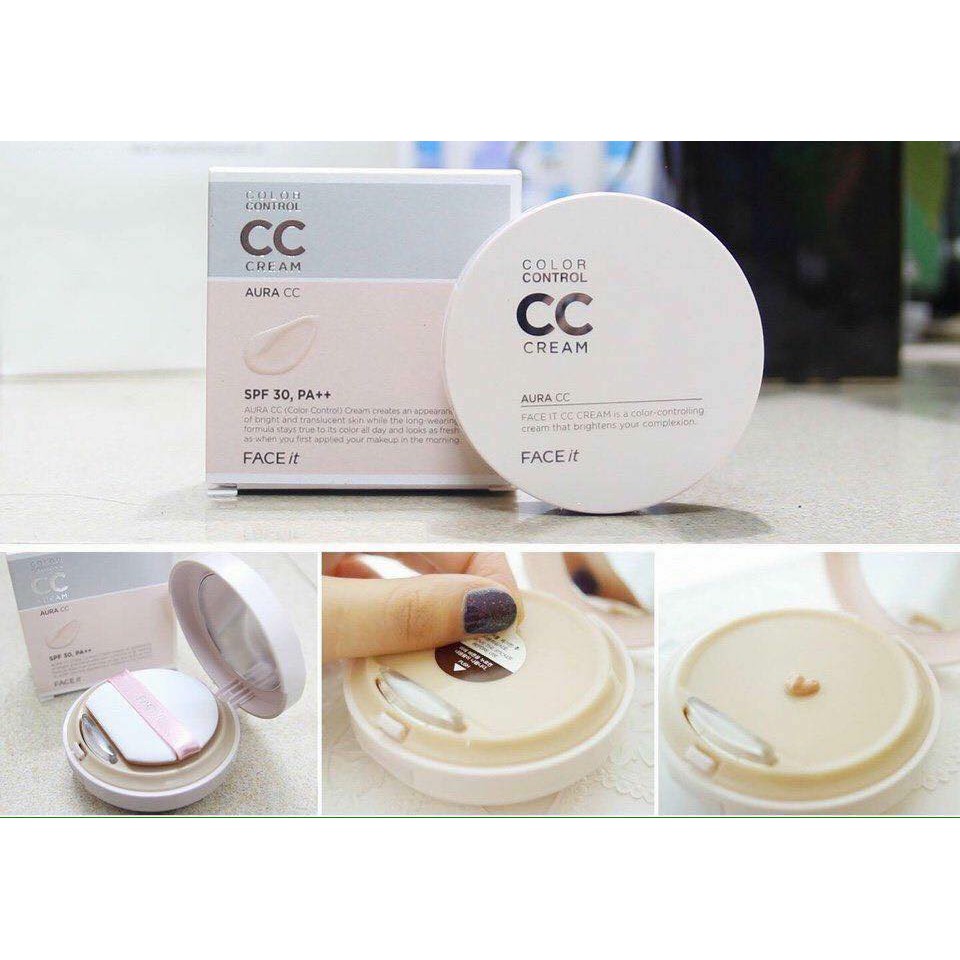 Phấn Nước CC Cream Face It Aura Color Control Cream
