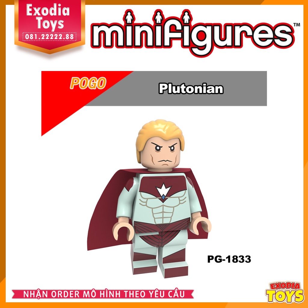 Xếp hình Minifigure Nhân vật Siêu anh hùng vũ trụ Marvel và DC Comics - Đồ Chơi Lắp Ghép Sáng Tạo - POGO PG8208