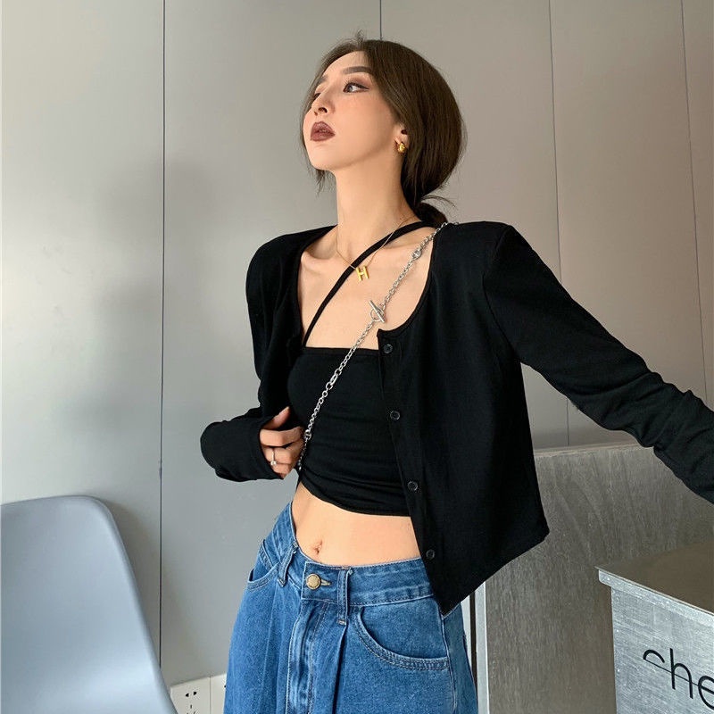 Áo Thun Tay Dài Thiết Kế Đơn Giản Cho Nữ