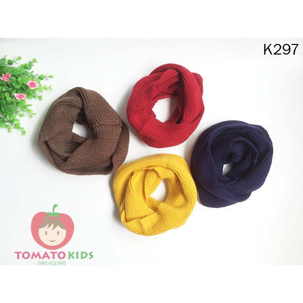 Khăn ống len phong cách hàn quốc cho bé ( quấn 2 vòng)