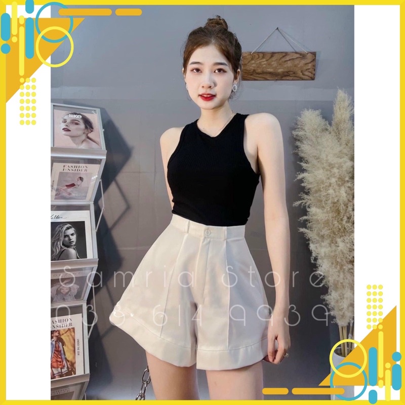 Quần short short gấp gấu siêu đẹp hách dáng kèm ảnh thật