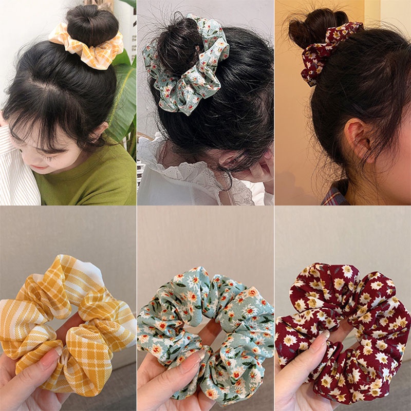Dây Buộc Tóc Màu Trắng Đơn Giản Dễ Thương Phong Cách Hàn Quốc