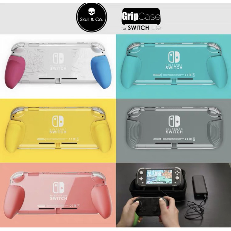 Ốp và tay GripCase hãng Skull &amp; Co cho Nintendo Switch Lite