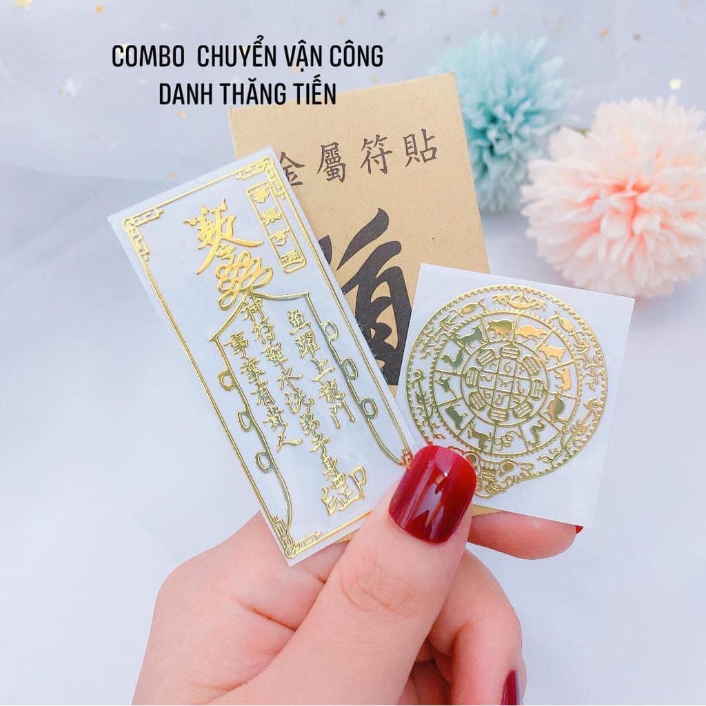 Combo miếng dán linh phù dán điện thoại đẹp lung linh