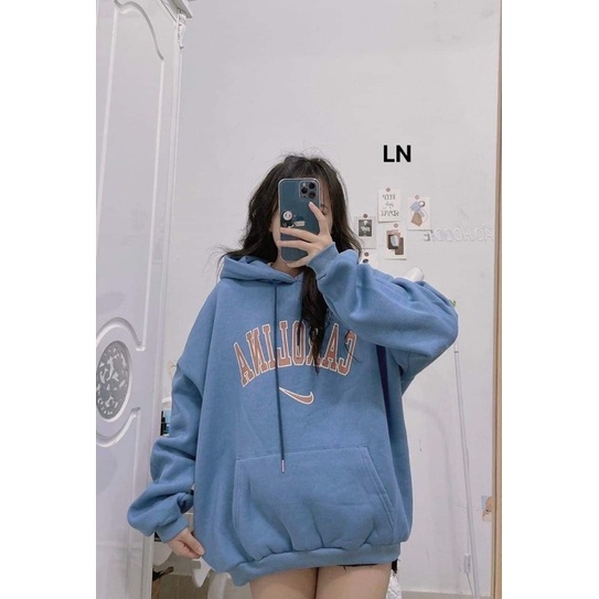 Áo hoodie nỉ cotton CAROLINA LN12