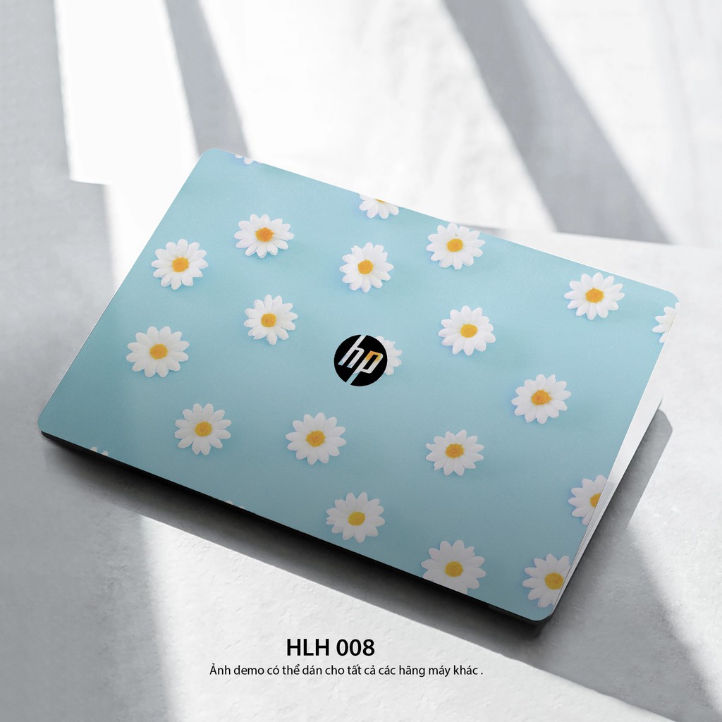 Bộ skin dán laptop mẫu Hoa Daisy / Có mẫu decal dán cho tất cả các hãng máy tính