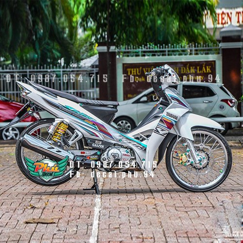 Tem rời Sirius 7 màu xe trắng 1