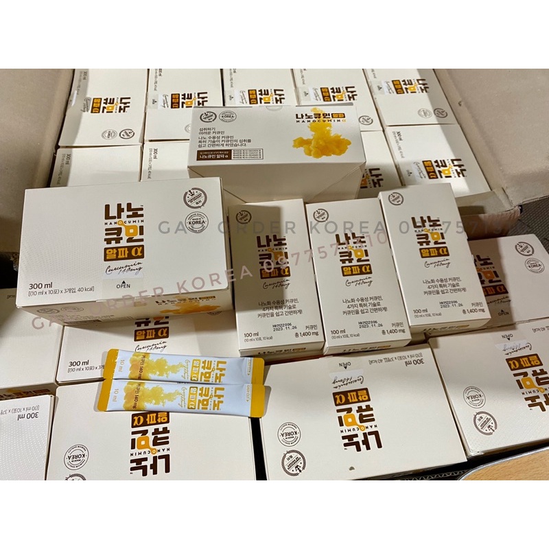 Tinh chất nghệ nano curcumin nội địa Hàn quốc 30 gói