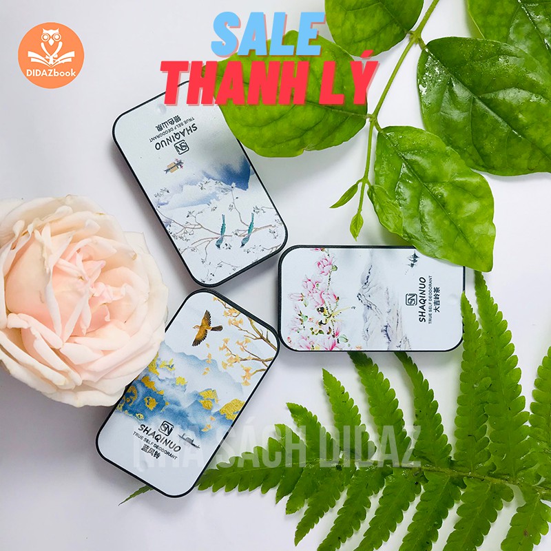 Nước Hoa Khô nữ dạng sáp  SET 3 mùi CHÍNH HÃNG SHAQINUO Hoa Anh Đào thơm mát lưu hương, nhẹ nhàng NH02