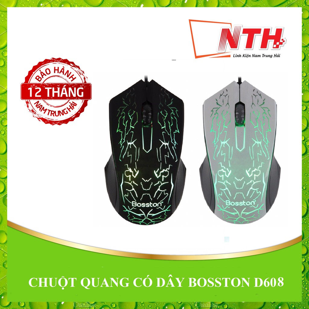 CHUỘT QUANG CÓ DÂY BOSSTON D608