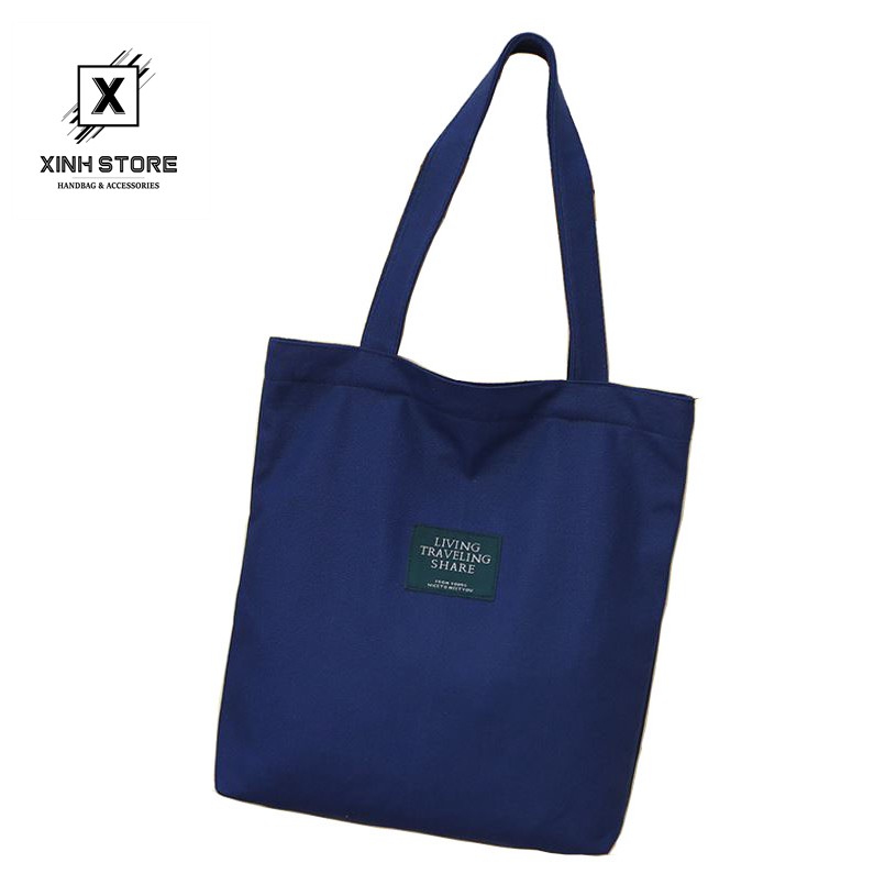 Túi Vải Tote Living Xanh Dương XinhStore