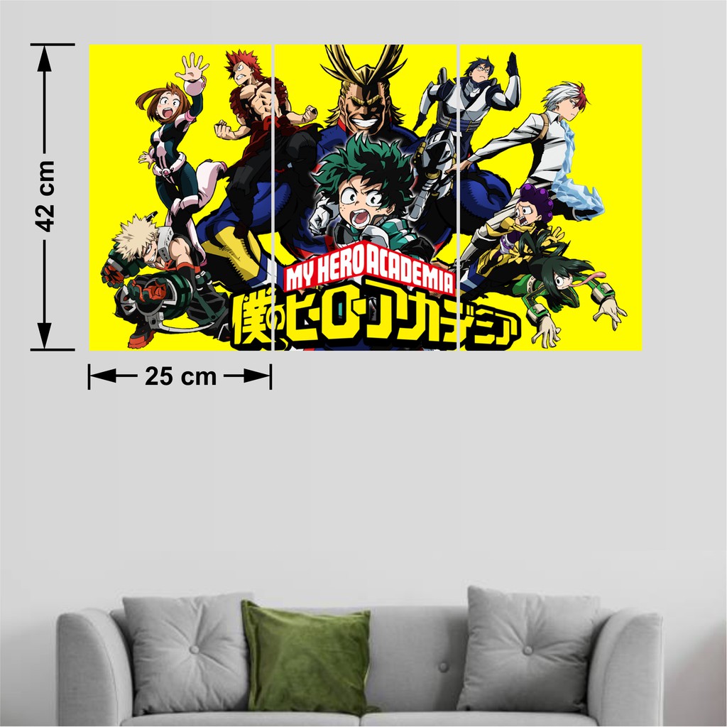 Combo 3 Tấm Poster A3 Anime My Hero Academia - Boku no Hero Academia - Học viện siêu anh hùng by AnimeX