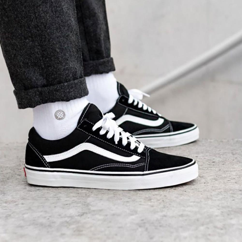 😆 Giày Vans 🔴FREESHIP🔴Vans Old Skool Classic Black Chính Hãng - Giày Vans OS Đen Chuẩn Auth [VANSREAL]