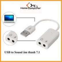 Cáp chuyển đổi, Cáp usb soud 7.1 có dây. chuyển từ usb ra tai nghe,loa giá tốt,bảo hành 6 tháng Home Computer