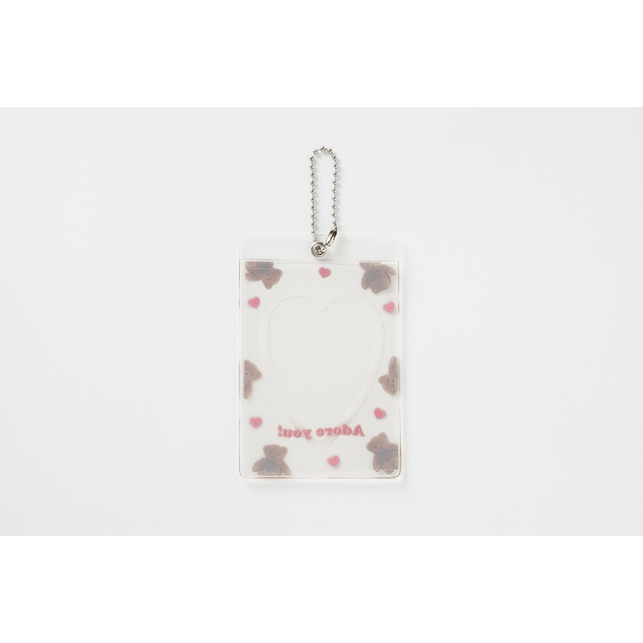 Toploader Decor ARTBOX Hàn Quốc Móc Khóa Bọc Card Đựng Ảnh Trang Trí Photocard Polaroid Hình Gấu Bear
