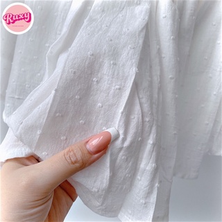 Áo Nữ Ruxy Peplum Thô Chấm