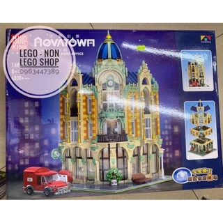 Xếp hình bưu điện góc thành phố có đèn Mould king 16010 ( 4030 mảnh )