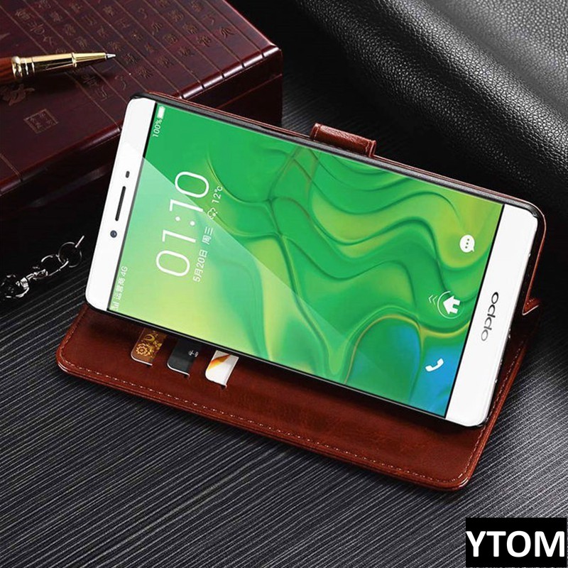 Sang Trọng Bao Da Điện Thoại pu Dạng Ví Nắp Lật Chống Sốc Có Dây Đeo Cho realme 2 pro 3 3 pro 5 5i 5s 6i 6pro 7 7 pro 7i 8 8 pro 8i