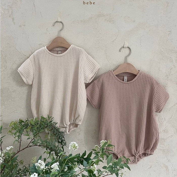Áo Liền Quần Tay Ngắn Chất Liệu Cotton Thiết Kế Đơn Giản Thời Trang Cho Bé Sơ Sinh